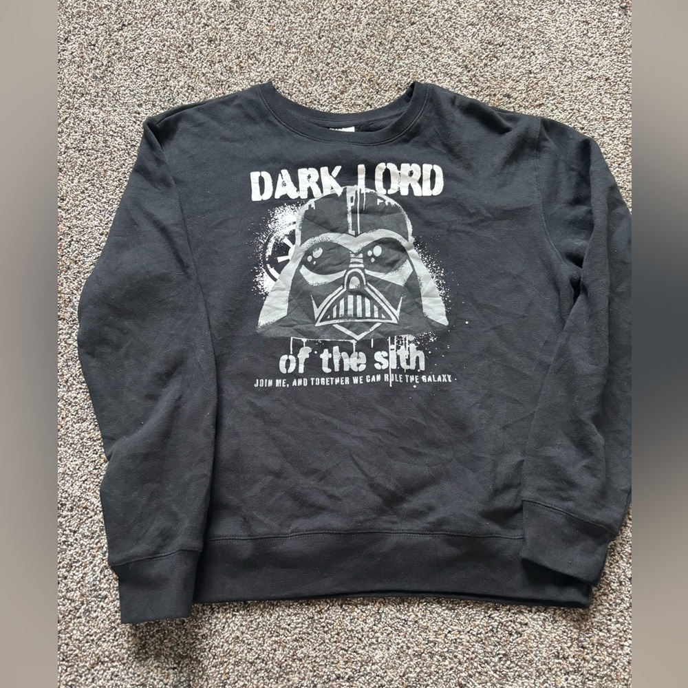 Star Wars Black Graphic dark lord medium sweatshirt